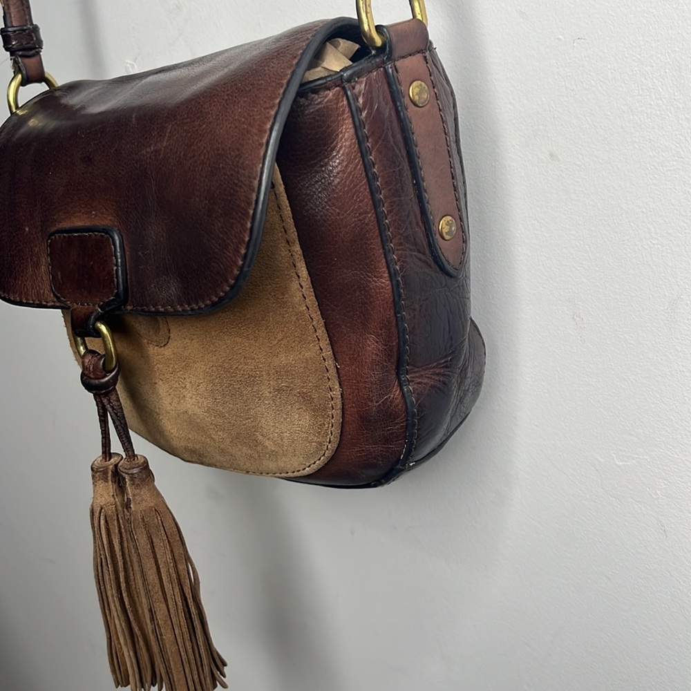 FRYE Clara Leather Crossbody Saddle bag - Picture 2 of 13